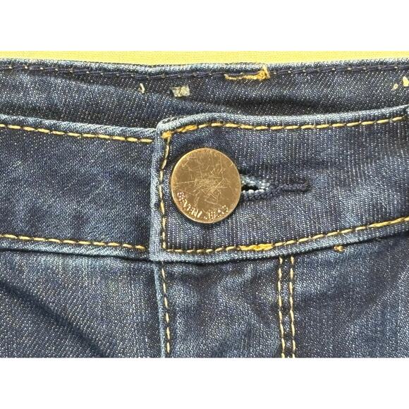 7 For All Mankind Denim Shorts dark wash size 14 - Picture 7 of 11